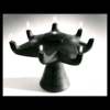 "Öllampe" - Keramik, Holz